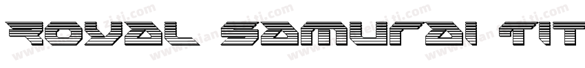 Royal Samurai Title字体转换